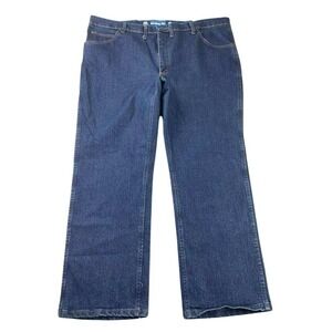 Wrangler Jeans Men 44x30 Cowboy Cut Slim Fit Blue Premium Performance Stretch